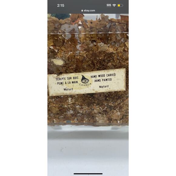 Lucite Paperweight Mallard Duck Hand Carved Duck Hunting - Picture 4 of 13